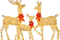 Outdoor deer christmas decor