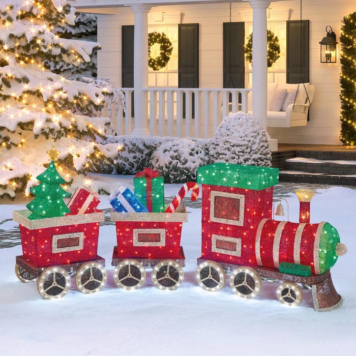 Christmas train outdoor decor