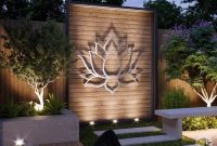 Outdoor wooden wall decor